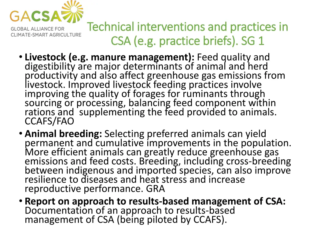 technical interventions and practices