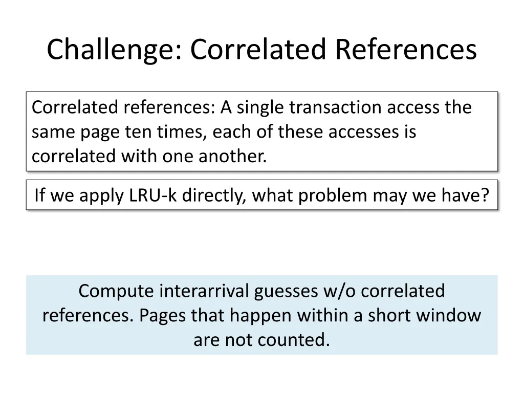 challenge correlated references