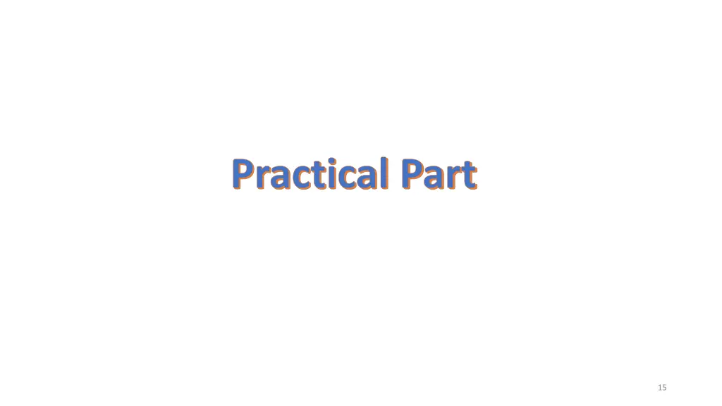 practical part