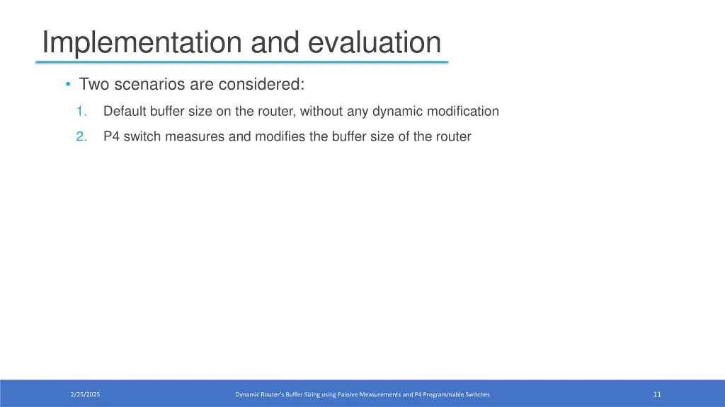 implementation and evaluation 1