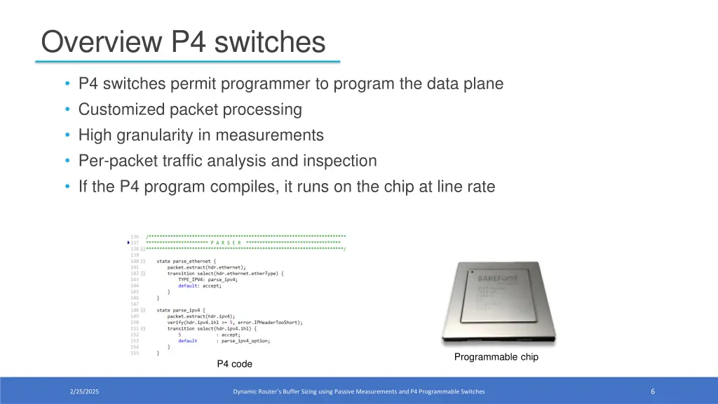 overview p4 switches
