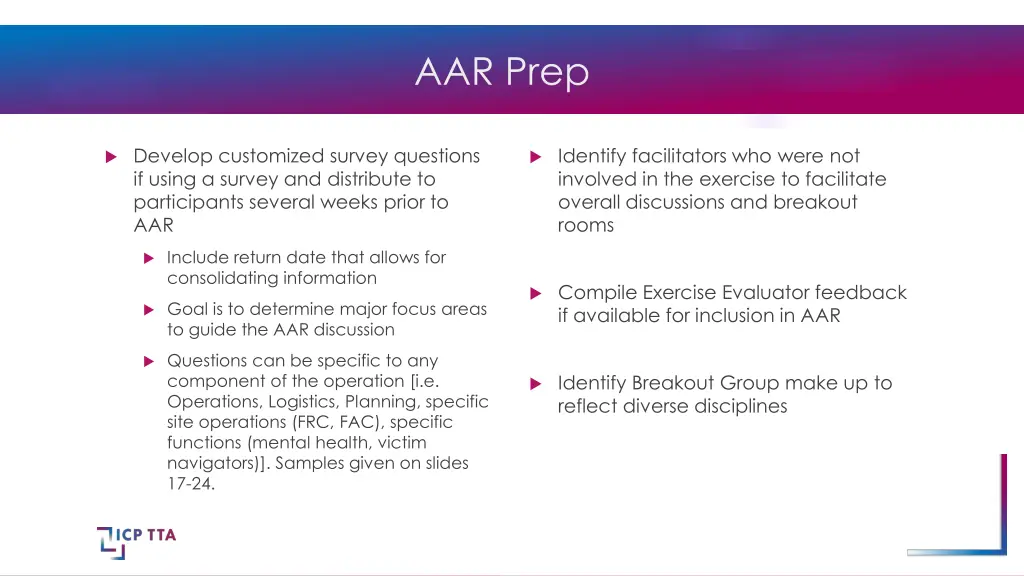 aar prep