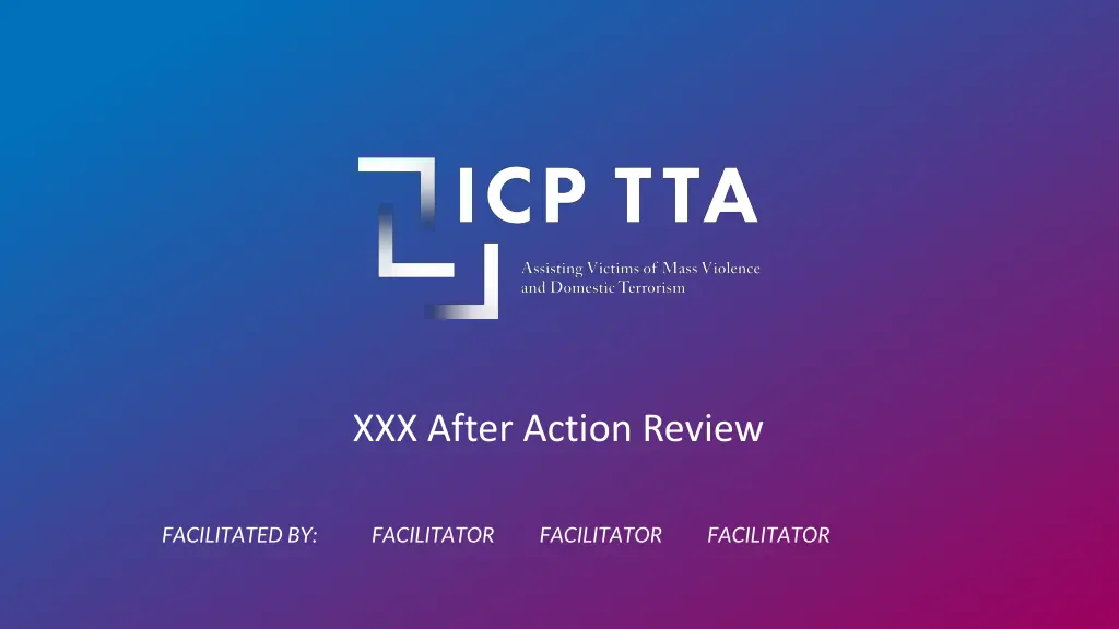 xxx after action review