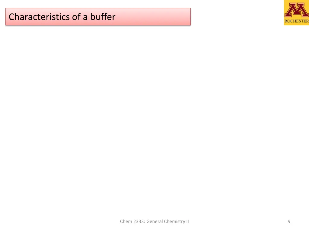 characteristics of a buffer 1