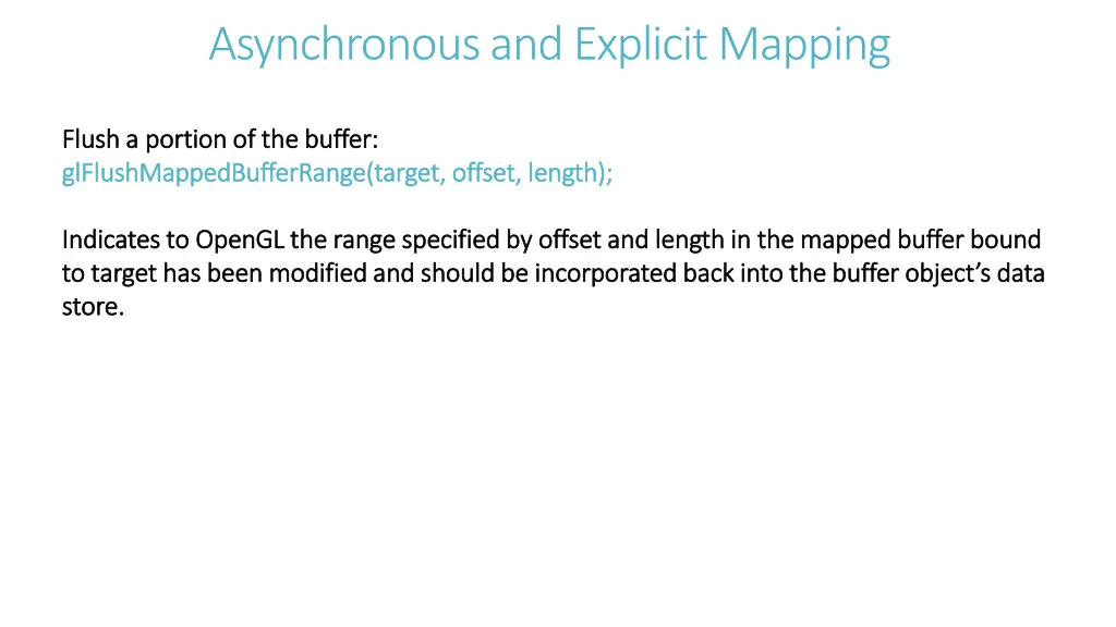 asynchronous and explicit mapping 1