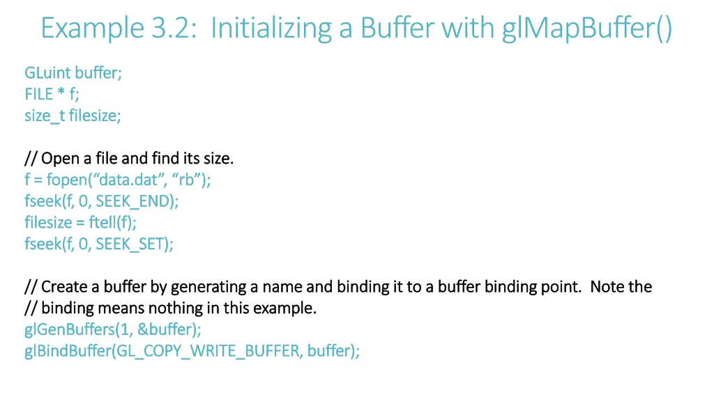 example 3 2 initializing a buffer with glmapbuffer