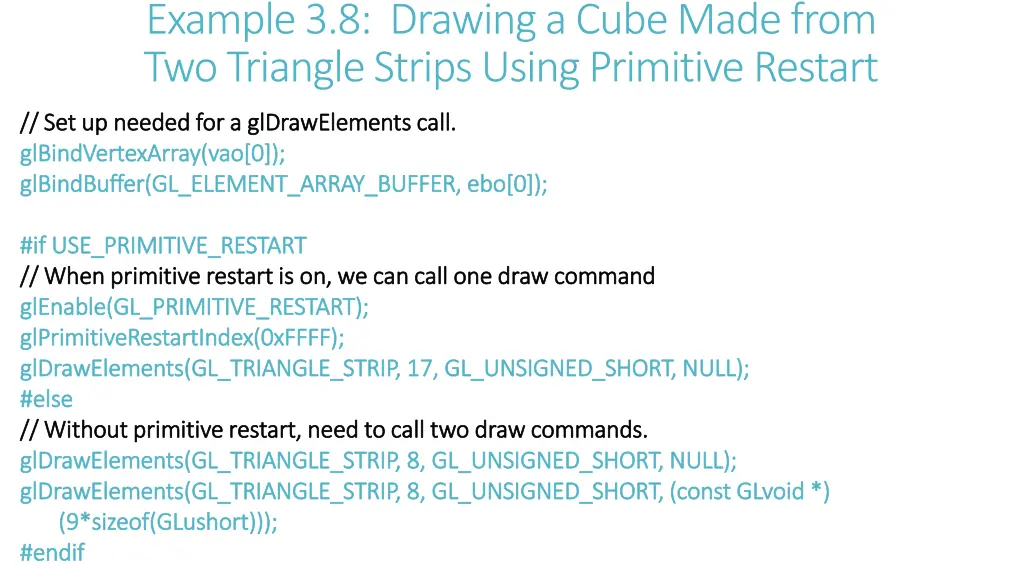 example 3 8 drawing a cube made from two triangle
