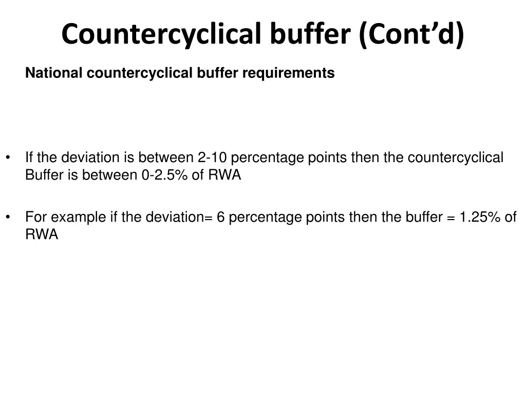 countercyclical buffer cont d 2