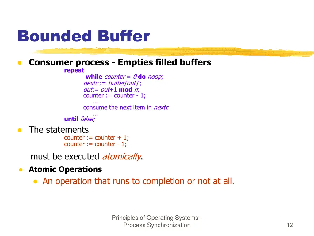 bounded buffer 2