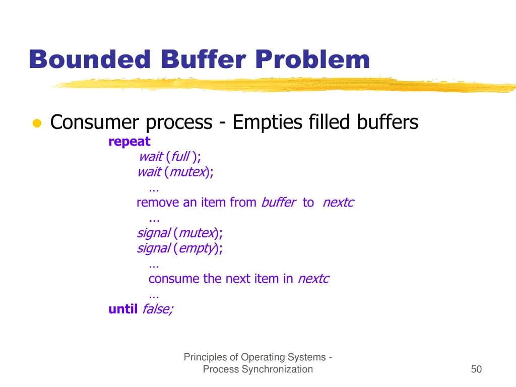 bounded buffer problem 2