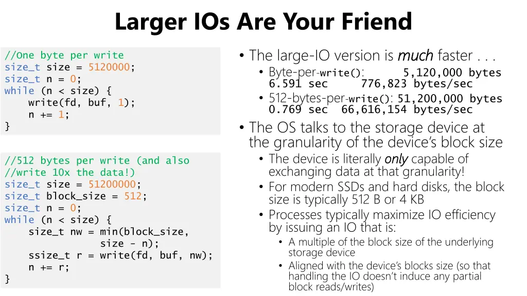 larger ios are your friend
