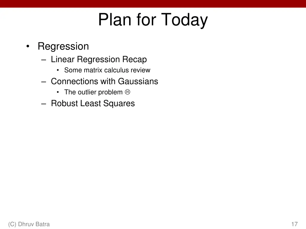 plan for today