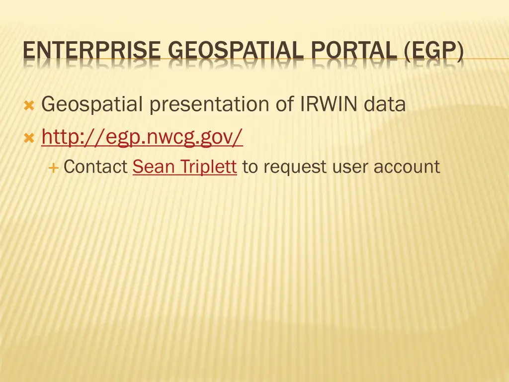 enterprise geospatial portal egp