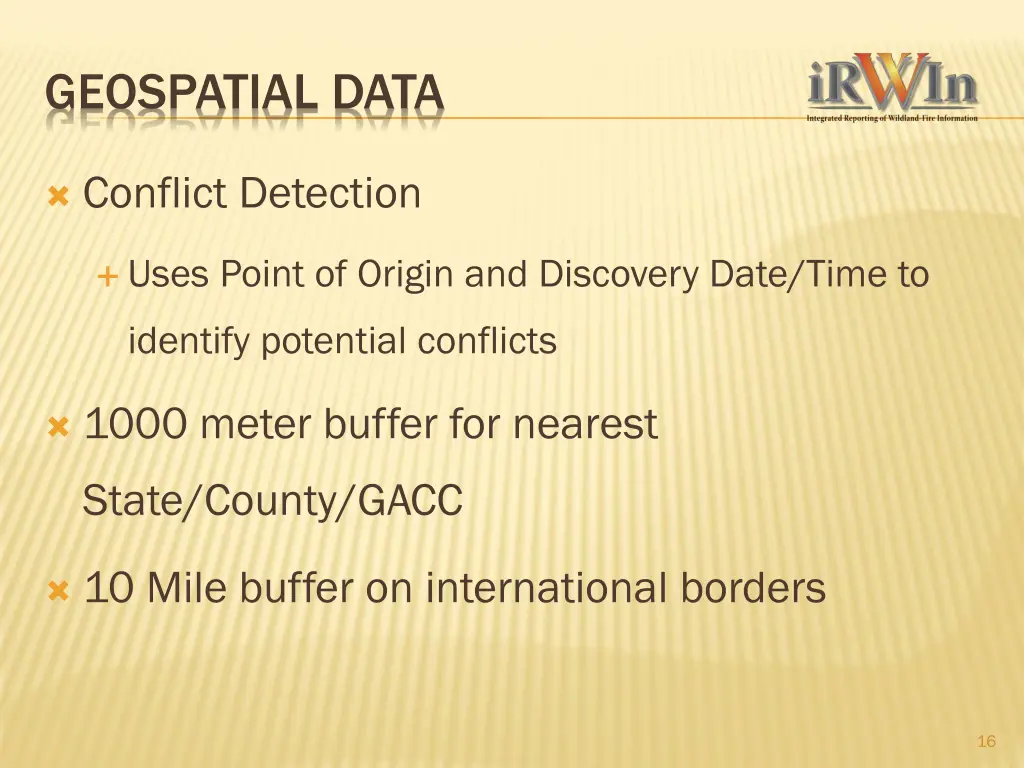 geospatial data