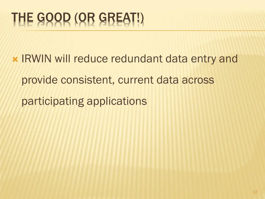 the good or great