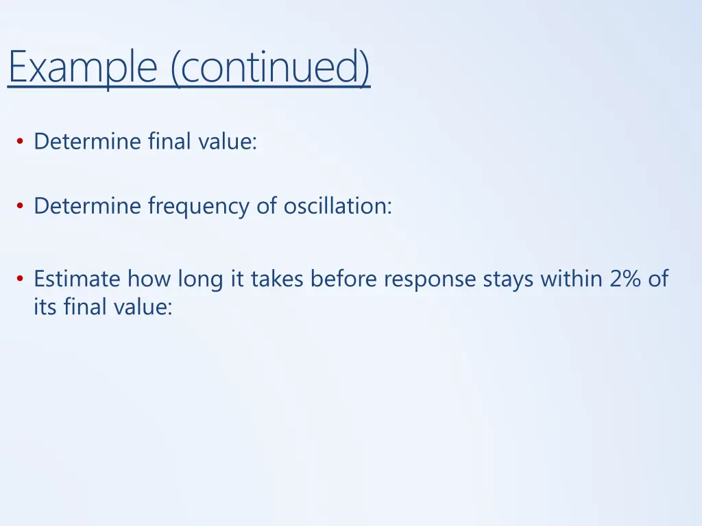 example continued 1