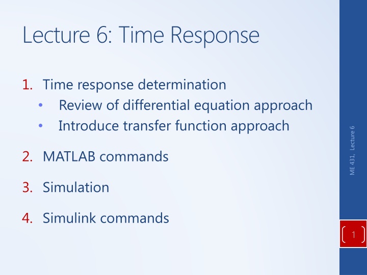 lecture 6 time response