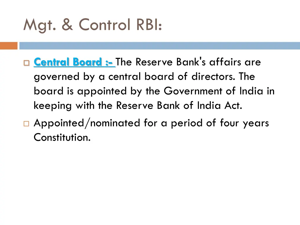 mgt control rbi