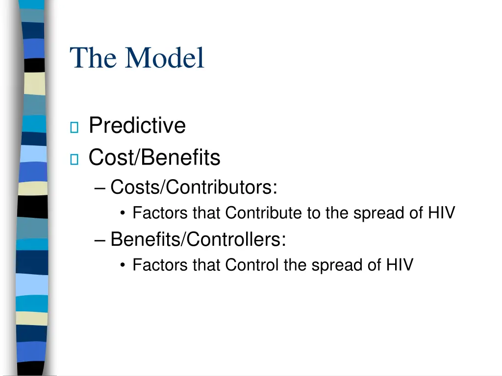the model