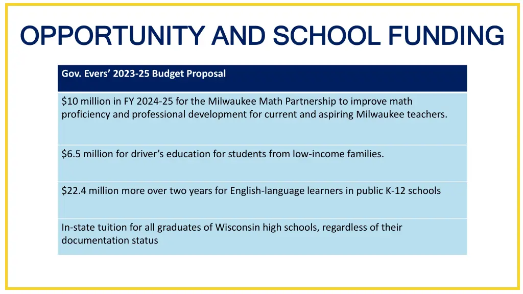 opportunity and school funding opportunity 3