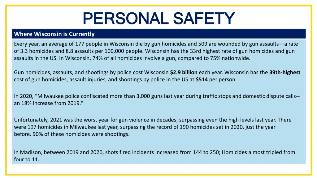 personal safety personal safety