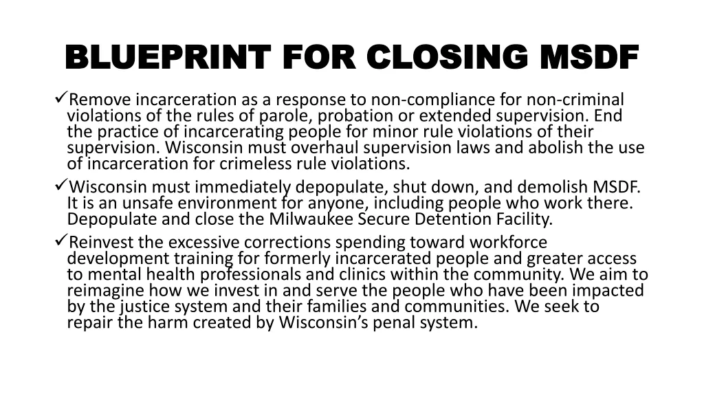 blueprint for closing msdf blueprint for closing