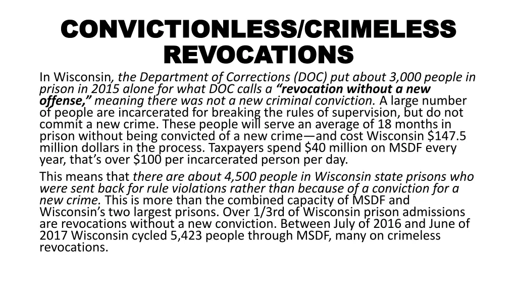 convictionless crimeless convictionless crimeless