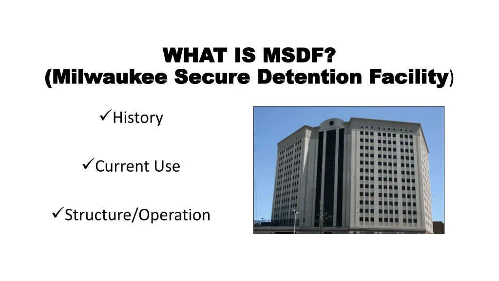 what is msdf what is msdf