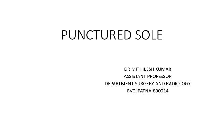 punctured sole