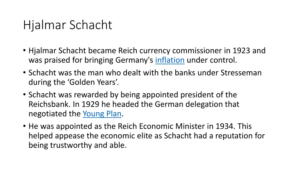 hjalmar schacht