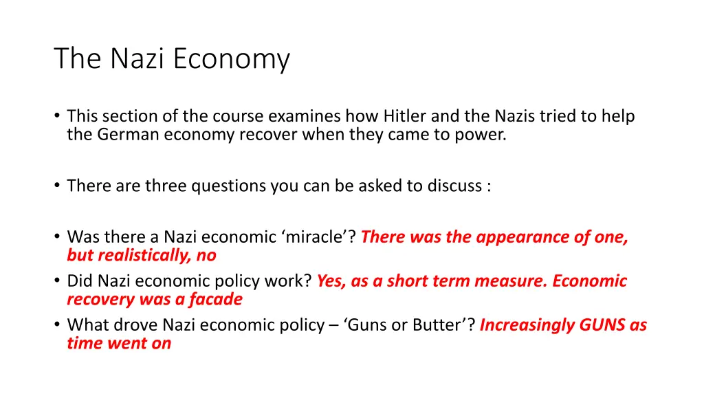 the nazi economy 1