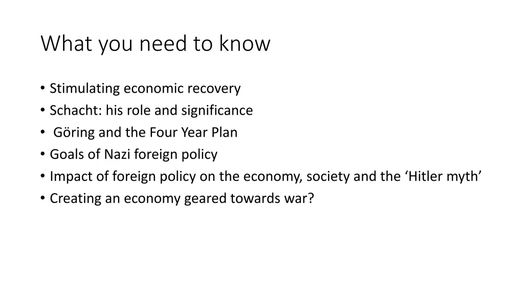 what you need to know