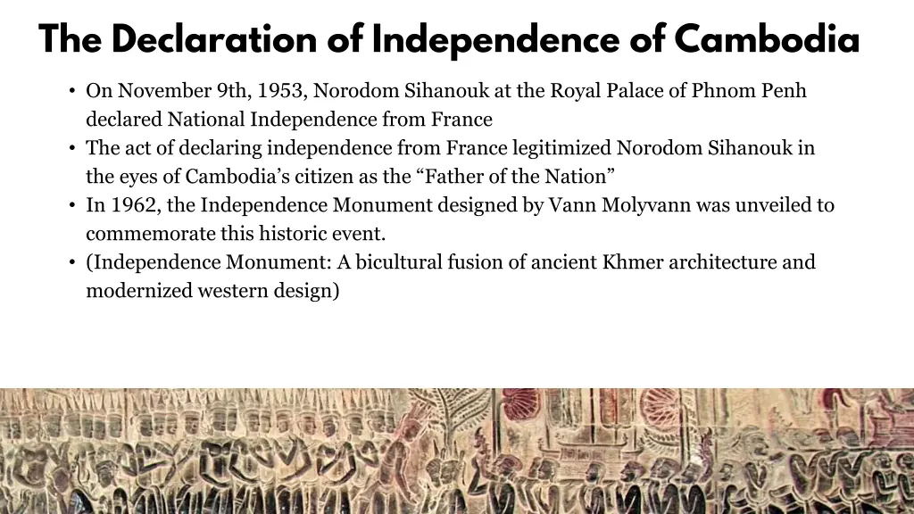 the declaration of independence of cambodia