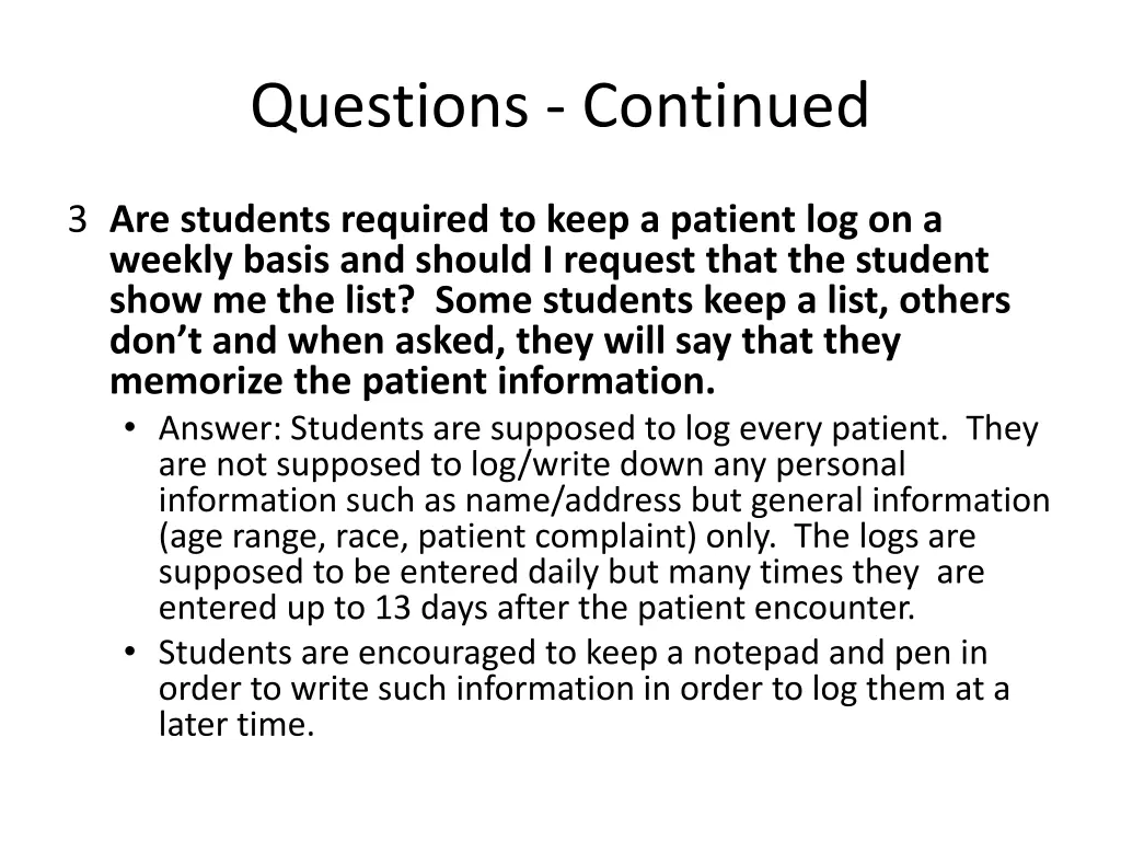 questions continued 1