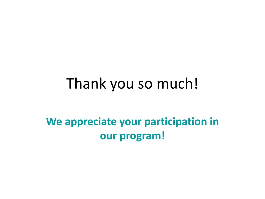thank you so much