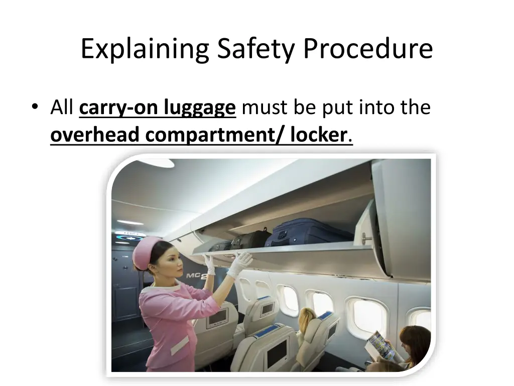 explaining safety procedure 1