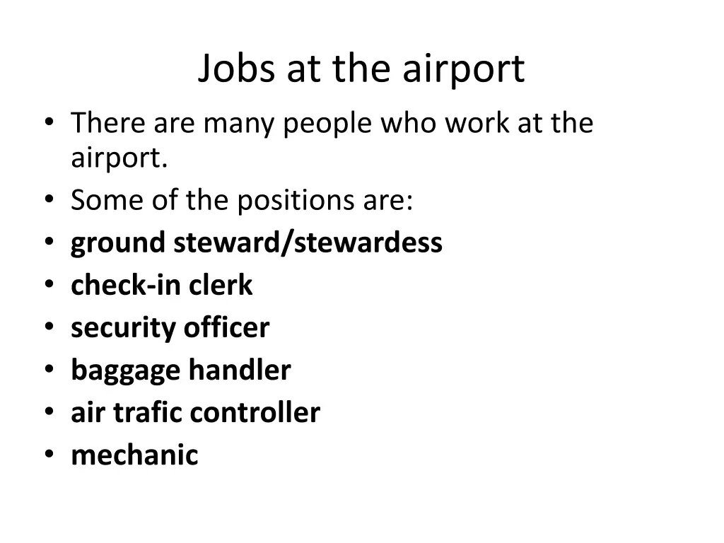 jobs at the airport there are many people