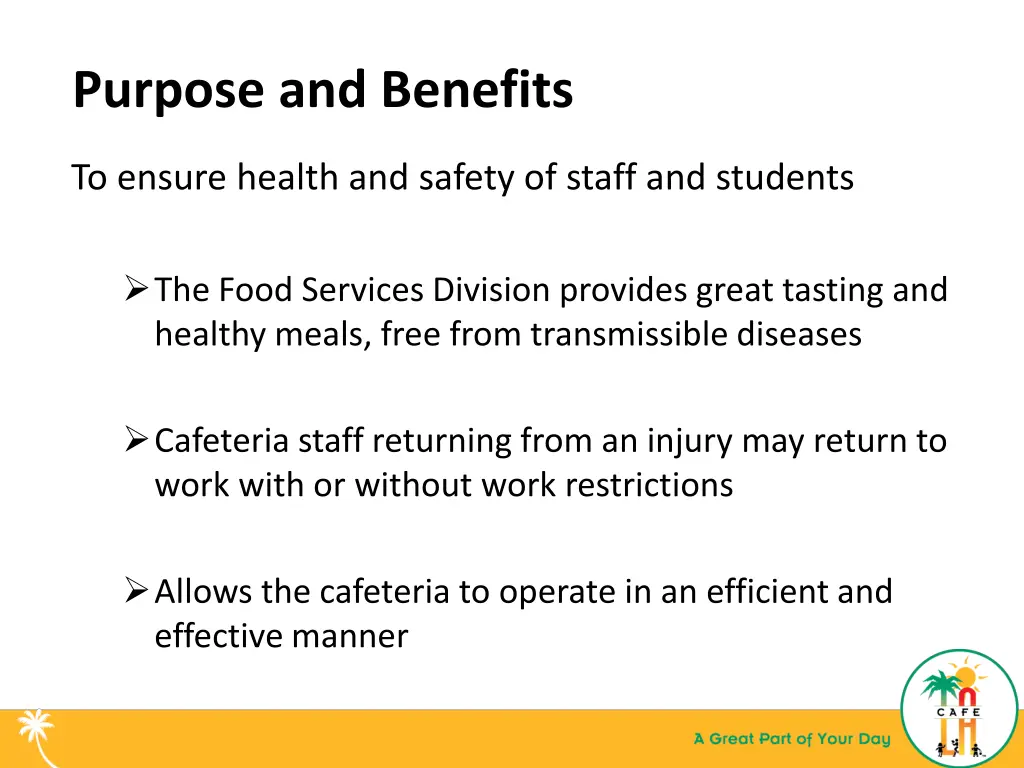 purpose and benefits