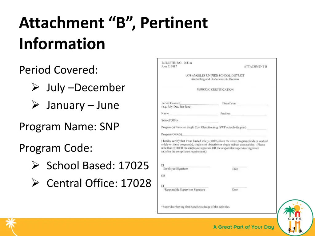 attachment b pertinent information