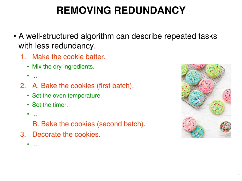 removing redundancy