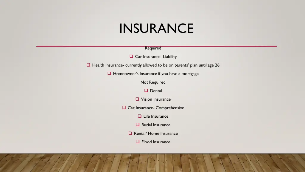 insurance