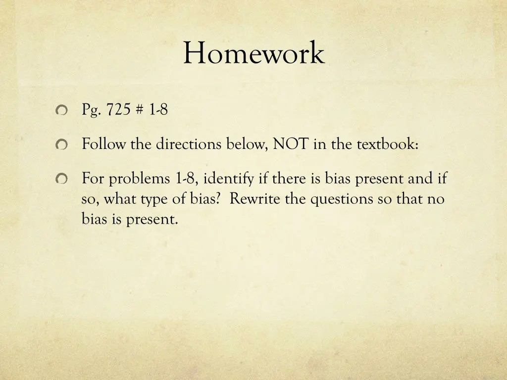 homework