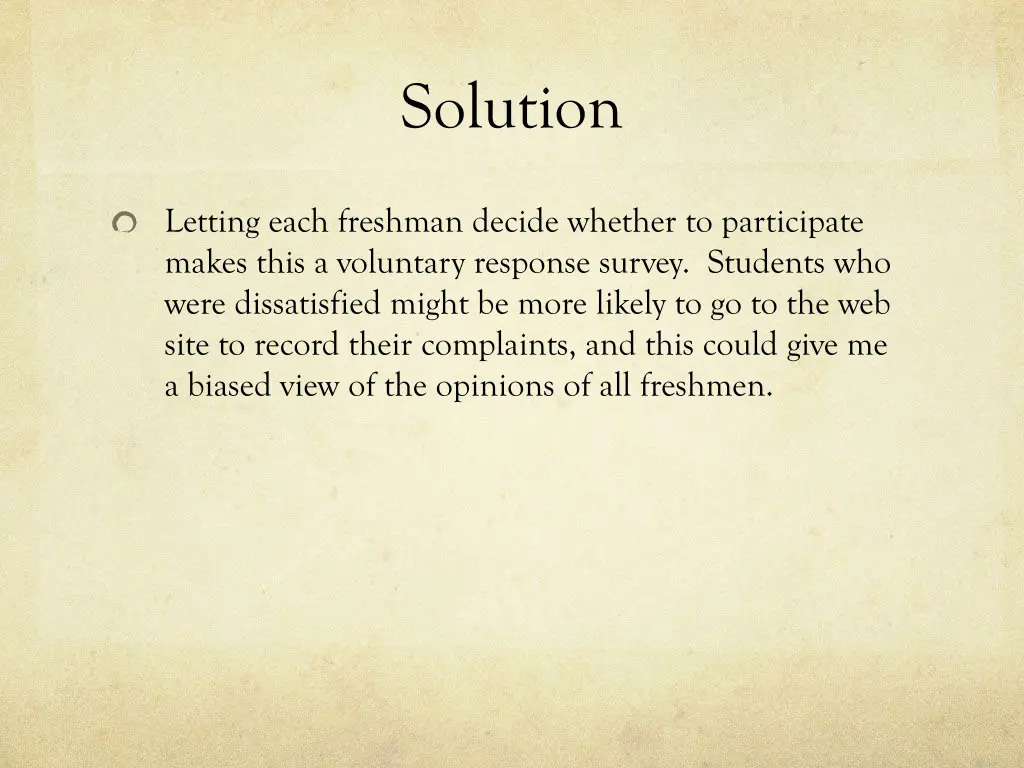 solution