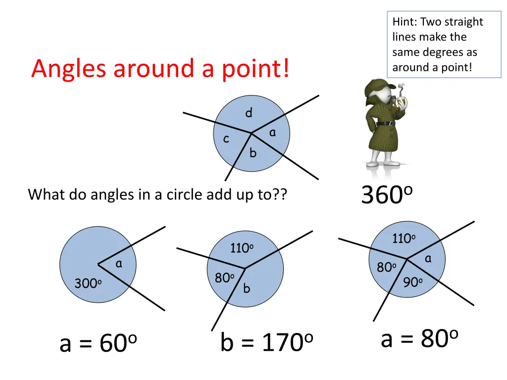 hint two straight lines make the same degrees