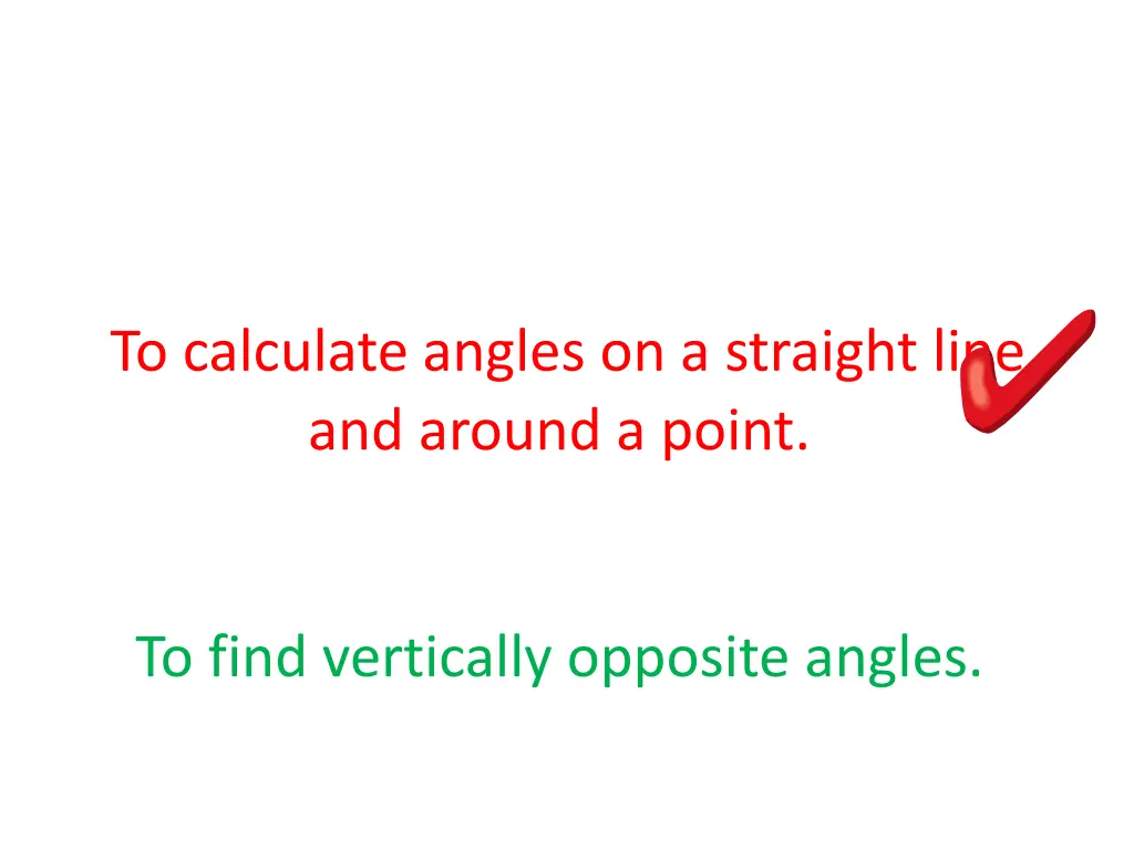 to calculate angles on a straight line and around