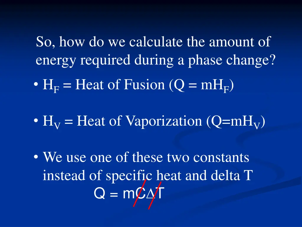 so how do we calculate the amount of energy