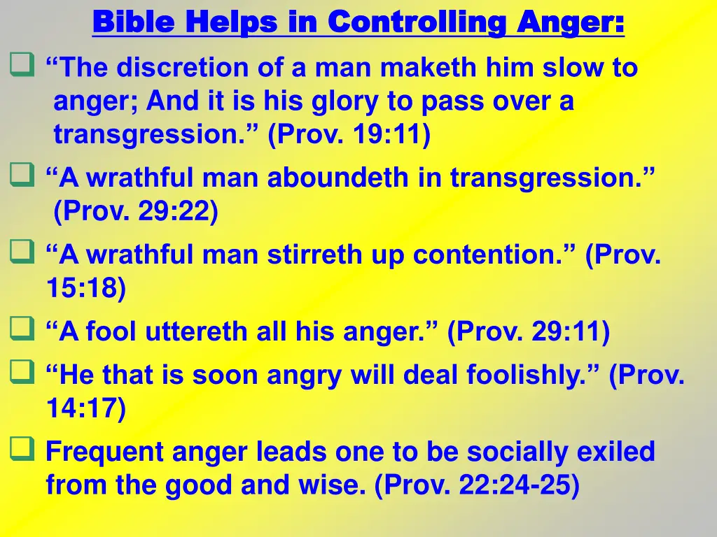 bible helps in controlling anger bible helps
