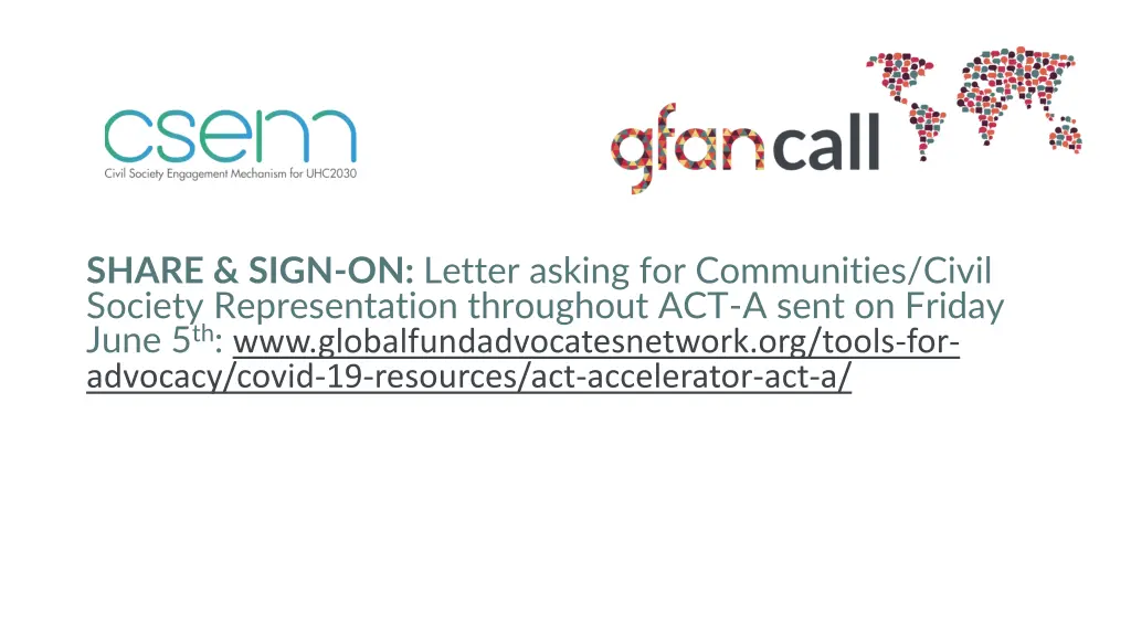 share sign on letter asking for communities civil