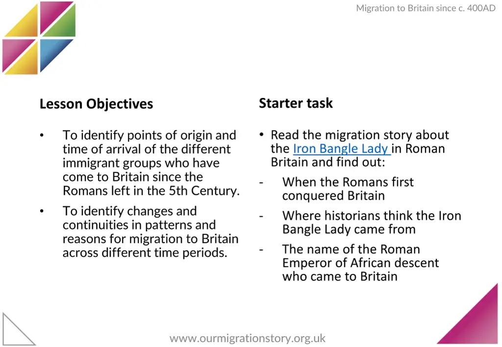 migration to britain since c 400ad 1