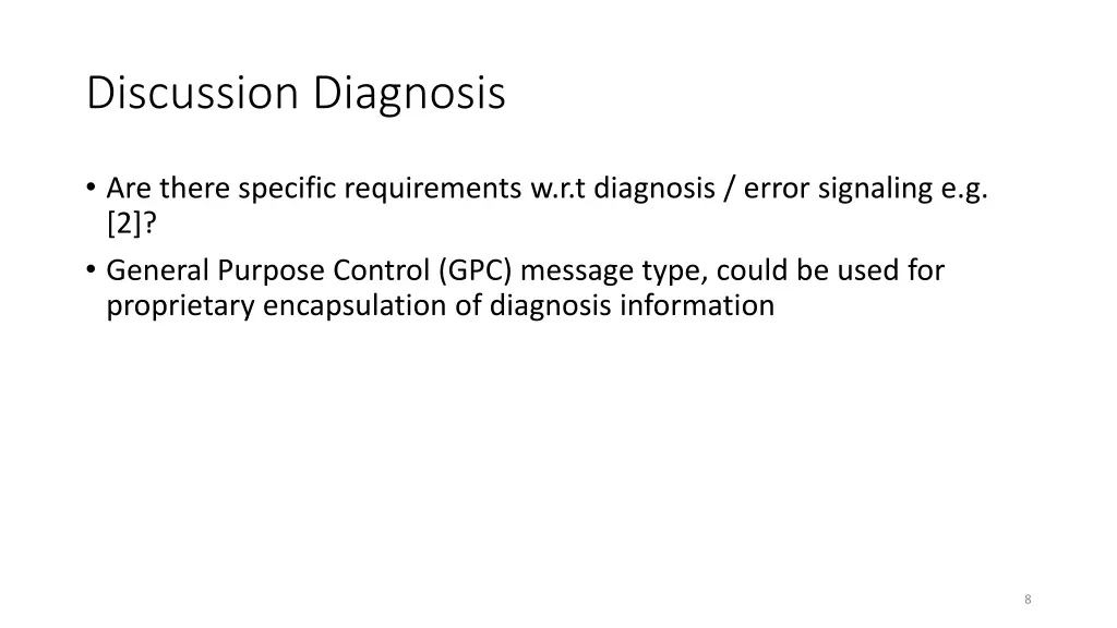 discussion diagnosis